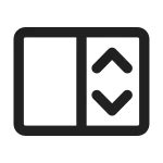 Dual Screen Vertical Scroll SVG Icon